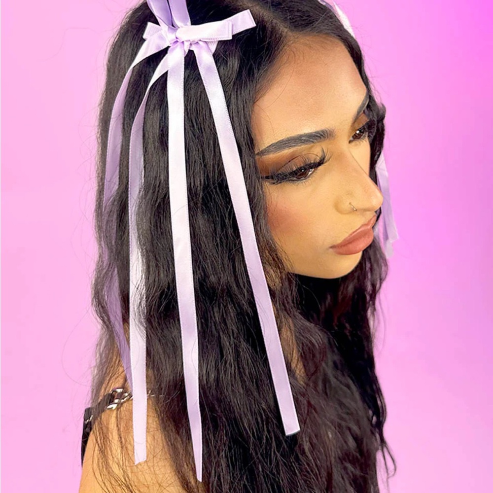 Rave Wonderland Lavender Ribbon Hair Accessory